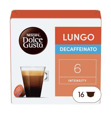 Café capsule Lungo Decaffeinato , Dolce Gusto (x 16)