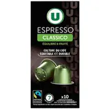 Café capsules expresso classico compatible Nespresso, U (x 10)