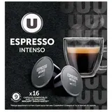 Café capsules Espresso Intenso compatible Dolce Gusto, U (x 16)