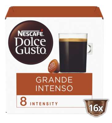 Café capsules Grande Intenso n°8, Nescafé Dolce Gusto (x 16)