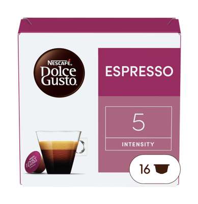 Café capsules Espresso n°5, Nescafé Dolce Gusto (x 16)