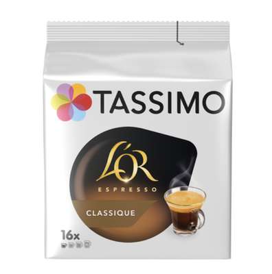 Café dosette Espresso Classique Carte Noir, Tassimo (x 16)