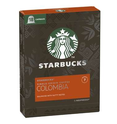 Café capsules Columbia n°7 100% Arabica, Starbucks (x 18)