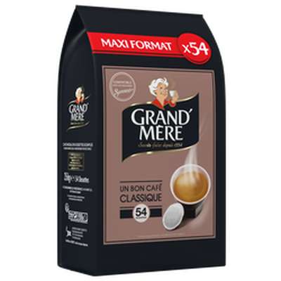 Café dosettes classique, Grand Mère (x 54, 356 g)