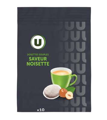 Café dosettes aromatisés noisettes compatible Senseo, U  (x 10)