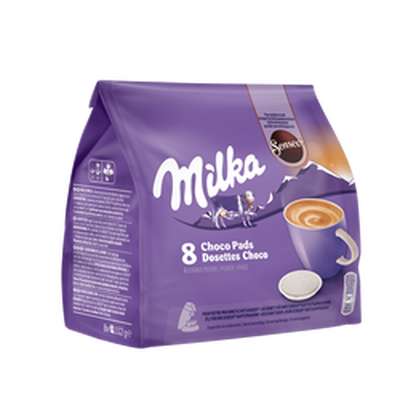 Dosettes chocolat Milka (compatible Senseo), Milka (X8)