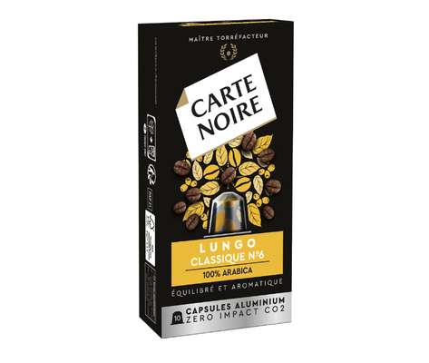 Café lungo classique n°6 capsules, Carte Noire (x 10, 55 g)