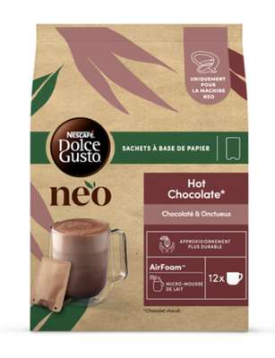 Café capsules Hot Chocolate Nescafé Docle Gusto (x 12)