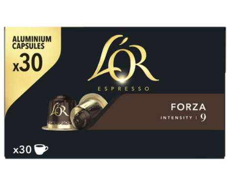 Café capsule Forza n°9, L'Or Espresso (x 30)