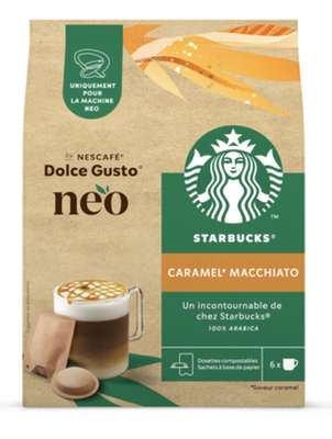 Café capsules Caramel Macchiato, Starbucks (x 12)