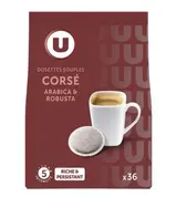 Café corsé, U (x 36 dosettes)