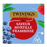 Thé saveur myrtille framboise, Twinings (x 20 sachets)