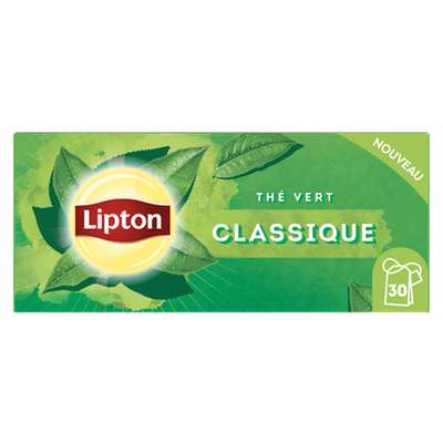 Thé vert classique, Lipton (x 30 sachets)