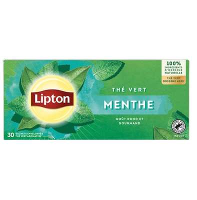 Thé vert parfum menthe Asie, Lipton (x 30 sachets)