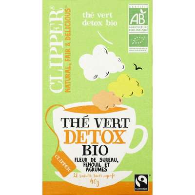 Thé vert Détox BIO, Clipper (20 sachets)