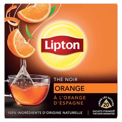 Thé noir orange, Lipton (x 20 sachets, 34 g)