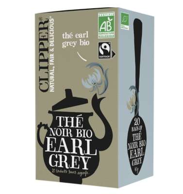 Thé noir Earl Grey BIO, Clipper (20 sachets)