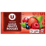 Thé noir saveur fruits rouges, U (x 25 sachets)