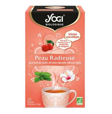 Infusion Peau radieuse BIO, Yogi (x 15 sachets)