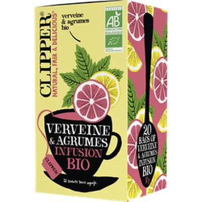 Infusion verveine agrumes bio, Clipper x 20 sachets (30 g)