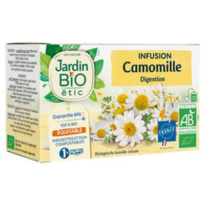 Infusion camomille bio, Jardin Bio (20 sachets)