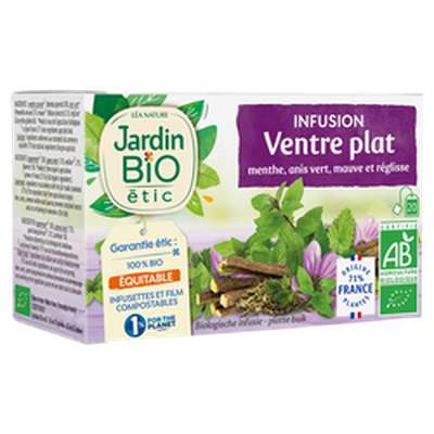 Infusion ventre plat bio,  Jardin Bio (20 sachets)