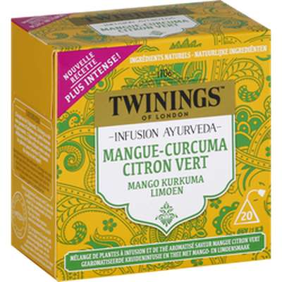 Infusion ayurveda citron mangue curcuma, Twinings (x 20 sachets)