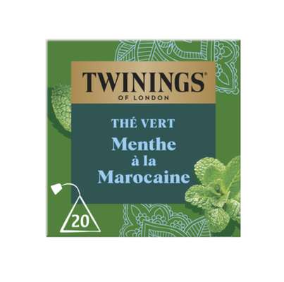 Thé vert menthe à la marocaine, Twinings (x 20 sachets)