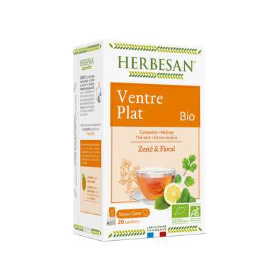 Infusion Digestion Facile menthe poivrée BIO, Herbesan (20 sachets)