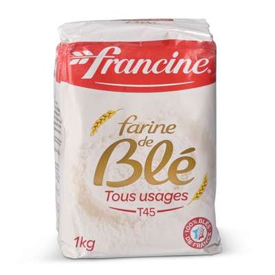 Farine de blé T45 Tous usages, Francine (1 kg)