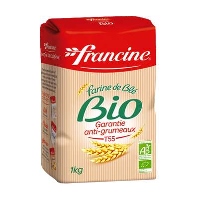 Farine de blé T55 BIO, Francine (1 kg)