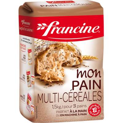 Préparation pour pain multi-céréales Francine (1,5 kg)