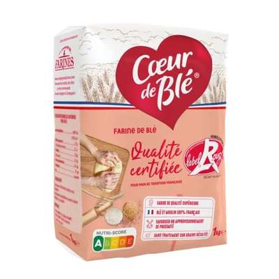 Farine de blé Label Rouge T65, Coeur de Blé (1 kg)