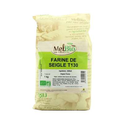 Farine de seigle T130 BIO, Melbio (1 kg)