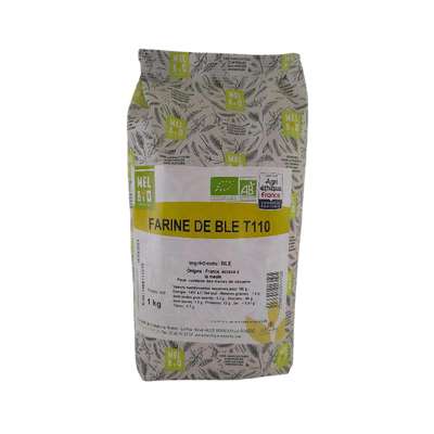 Farine de blé T110 BIO, Melbio (1 kg)