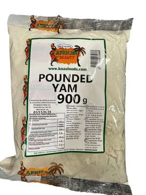 Foutou d'iyan - farine d'igname, African Beauty (900 g)