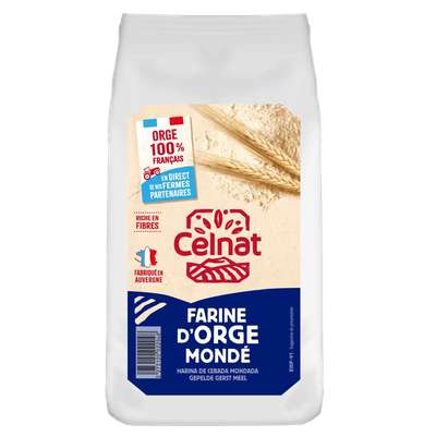 Farine d'orge mondé BIO, Celnat (500 g)