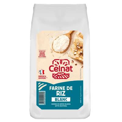Farine de riz blanc BIO, Celnat (500 g)
