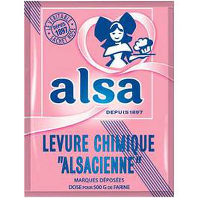 Levure chimique, Alsa (8 x 11 g)