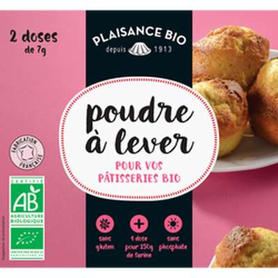 Poudre à lever sans gluten BIO, Plaisance BIO (14 g)