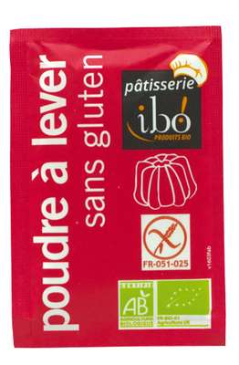 Poudre à lever sans gluten BIO, Ibo (8 x 10 g)