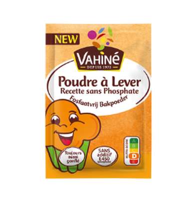 Poudre à lever recette sans phosphate, Vahiné (x 8, 48 g)