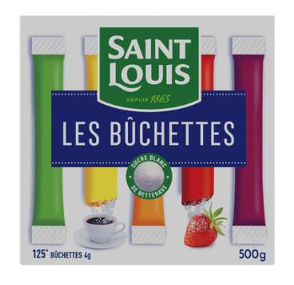 Buchette de sucre en poudre, Saint Louis (125 x 4 g)