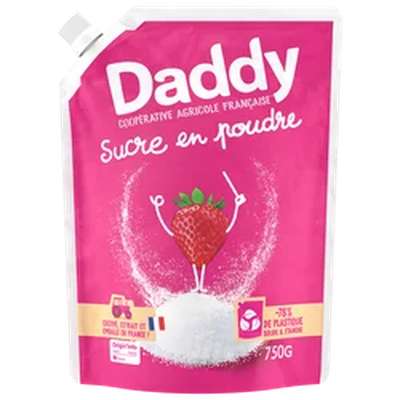 Sucre en poudre pack kraft, Daddy (750 g)