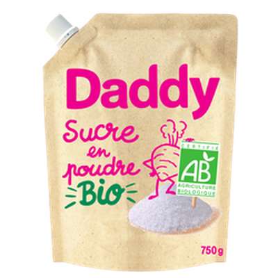 Sucre en poudre de betterave BIO, Daddy ( 750 g)