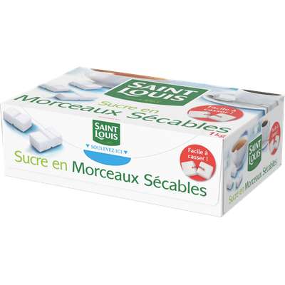 Sucre en morceaux sécables n°4, St Louis (1 kg)