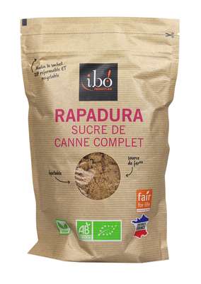 Sucre de canne complet Rapadura BIO, Ibo (500 g)