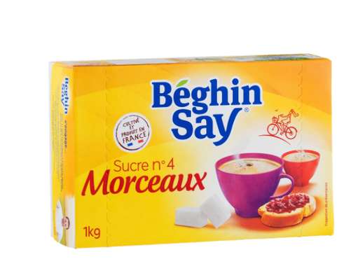 Sucre en morceaux n°4, Beghin Say (1 kg)