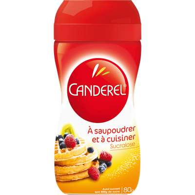 Edulcorant traditionnel sucralose en poudre, Canderel (80 g)