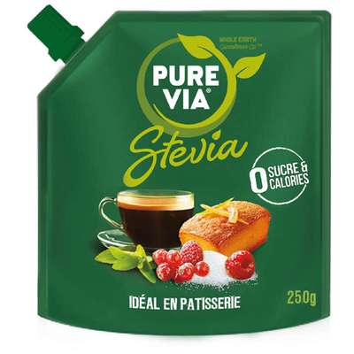 Stévia en poudre, Pure Via (250 g)